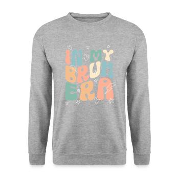 Bruh Formerly Known Funny Bruh Meme Mama Mommy Mom - Unisex Sweatshirt - salt & pepper - Front - Alina (178cm) & Michal (187cm)