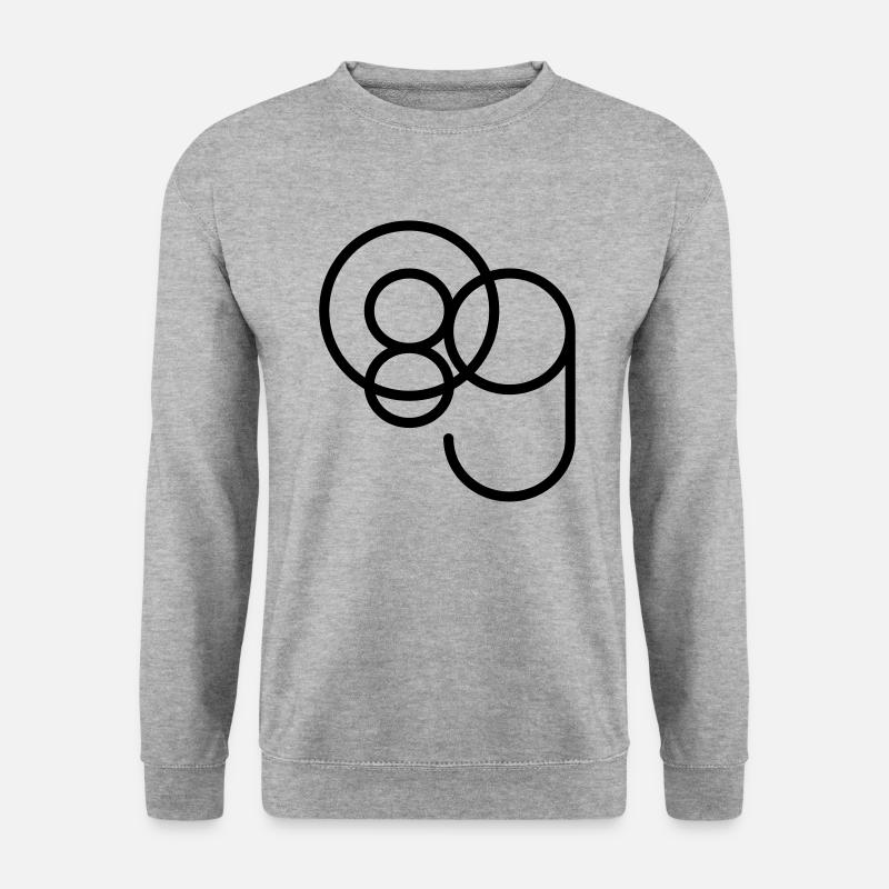 089 München - Unisex Pullover - Weißgrau meliert