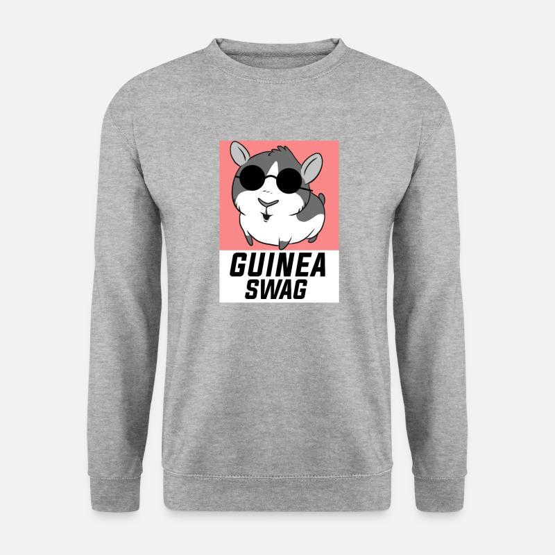 Guinea Pig - Unisex Pullover - Weißgrau meliert