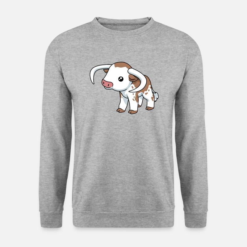 Comic Deutsch Longhorn - Unisex Sweatshirt - salt & pepper