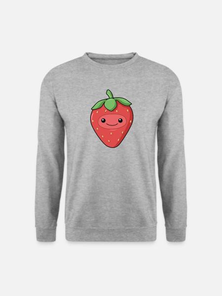 Comic Erdbeere Strawberry - Unisex Sweatshirt - salt & pepper