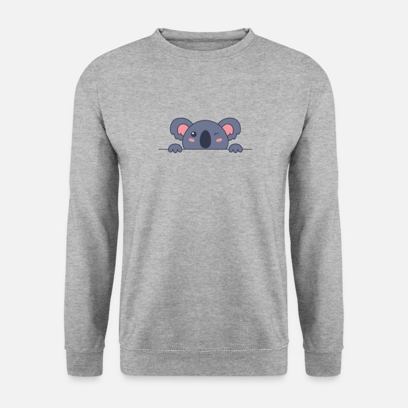 Koala se cache - Sweat-shirt Unisexe - gris chiné