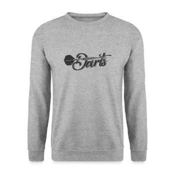 Flèches fléchettes 180 - Sweat-shirt Unisexe - gris chiné - Devant - Alina (178cm) & Michal (187cm)