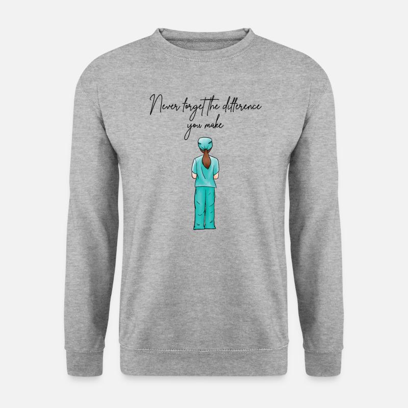 Citation d’appréciation de l’infirmière - Sweat-shirt Unisexe - gris chiné
