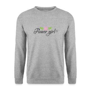 Fleur Fille Mariage Fille Fille - Sweat-shirt Unisexe - gris chiné - Devant - Alina (178cm) & Michal (187cm)