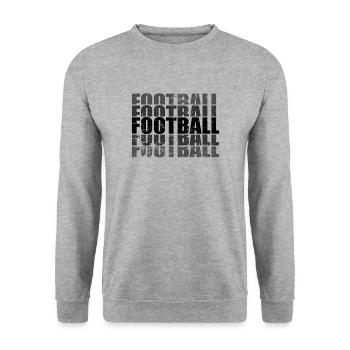Football National Sports America Touchdown USA - Unisex Sweatshirt - salt & pepper - Front - Alina (178cm) & Michal (187cm)