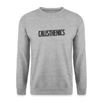 Calisthenics Fitness Workout Body Strength - Unisex Sweatshirt - salt & pepper - Front - Alina (178cm) & Michal (187cm)