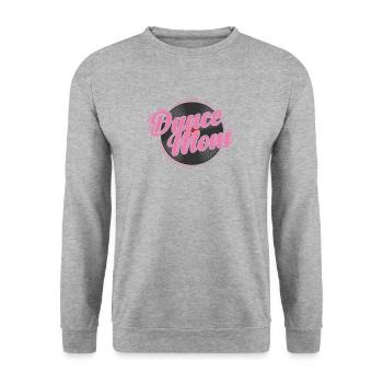 Dance Mom Vinyl Record Music Record - Unisex Sweatshirt - salt & pepper - Front - Alina (178cm) & Michal (187cm)