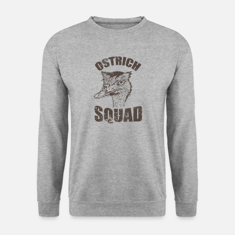 Ostrich Squad Bird Ostrich - Unisex Sweatshirt - salt & pepper