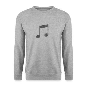 Sheet Music Sound - Unisex Sweatshirt - salt & pepper - Front - Alina (178cm) & Michal (187cm)