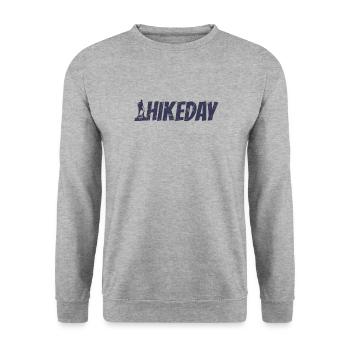 Hikeday Outdoor Hobby - Unisex Sweatshirt - salt & pepper - Front - Alina (178cm) & Michal (187cm)