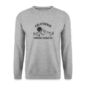 California, Mount Shasta, USA, California - Unisex Sweatshirt - salt & pepper - Front - Alina (178cm) & Michal (187cm)