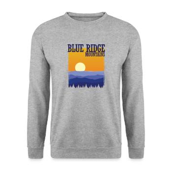 Blue Ridge Mountains, Appalachian Mountains, Mount Mitchell - Unisex Sweatshirt - salt & pepper - Front - Alina (178cm) & Michal (187cm)