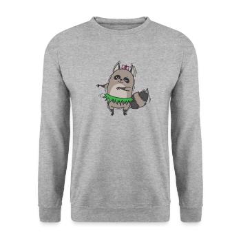 Danses lavables nocturnes omnivores - Sweat-shirt Unisexe - gris chiné - Devant - Alina (178cm) & Michal (187cm)