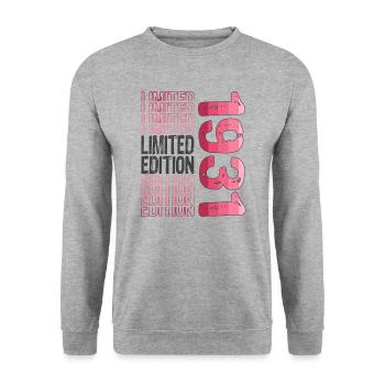 Limited Edition Since 1931 Birthday Vintage 1931 - Unisex Sweatshirt - salt & pepper - Front - Alina (178cm) & Michal (187cm)