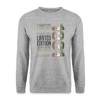 Limited Edition Since 1931 Birthday Vintage 1931 - Unisex Sweatshirt - salt & pepper - Front - Alina (178cm) & Michal (187cm)