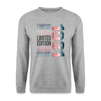 Limited Edition Since 1931 Birthday Vintage 1931 - Unisex Sweatshirt - salt & pepper - Front - Alina (178cm) & Michal (187cm)