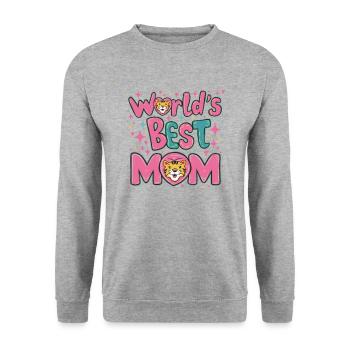Best Mom Forever - Cadeau de fête des mères - Sweat-shirt Unisexe - gris chiné - Devant - Alina (178cm) & Michal (187cm)