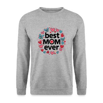 Best Mom Forever - Cadeau de fête des mères - Sweat-shirt Unisexe - gris chiné - Devant - Alina (178cm) & Michal (187cm)