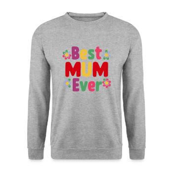 Best Mom Forever - Cadeau de fête des mères - Sweat-shirt Unisexe - gris chiné - Devant - Alina (178cm) & Michal (187cm)