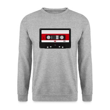 kasette - Unisex Sweatshirt - salt & pepper - Front - Alina (178cm) & Michal (187cm)