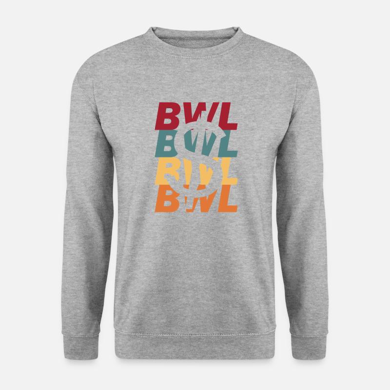 BWL - Unisex Pullover - Weißgrau meliert