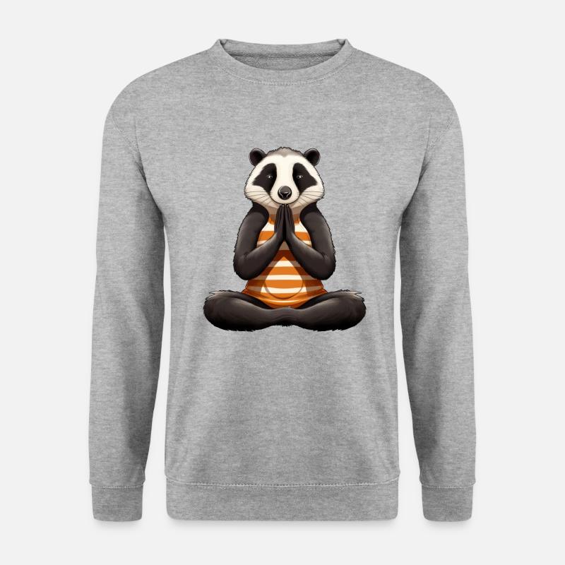 Badger Yoga - Unisex Sweatshirt - salt & pepper