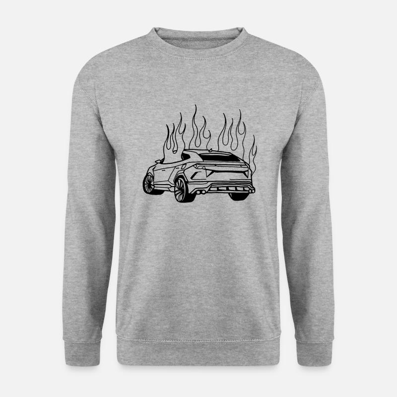 LAMBO - SUPERCAR - Unisex Pullover - Weißgrau meliert