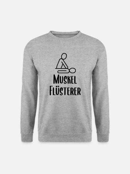 Physiotherapie Physiotherapeut Lustiges Geschenk - Unisex Pullover - Weißgrau meliert