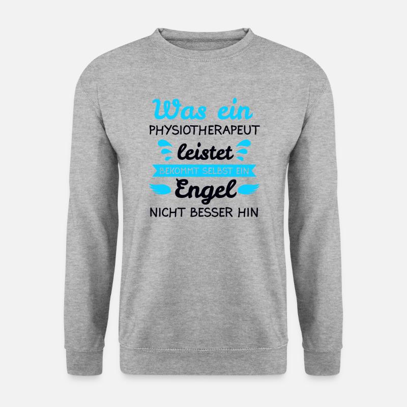 Physiotherapie Physiotherapeut Praxis Job Geschenk - Unisex Pullover - Weißgrau meliert