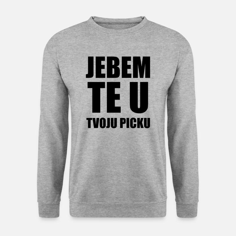 Kroatien Balkan Jugo Jugoslawien Geschenk - Unisex Pullover - Weißgrau meliert