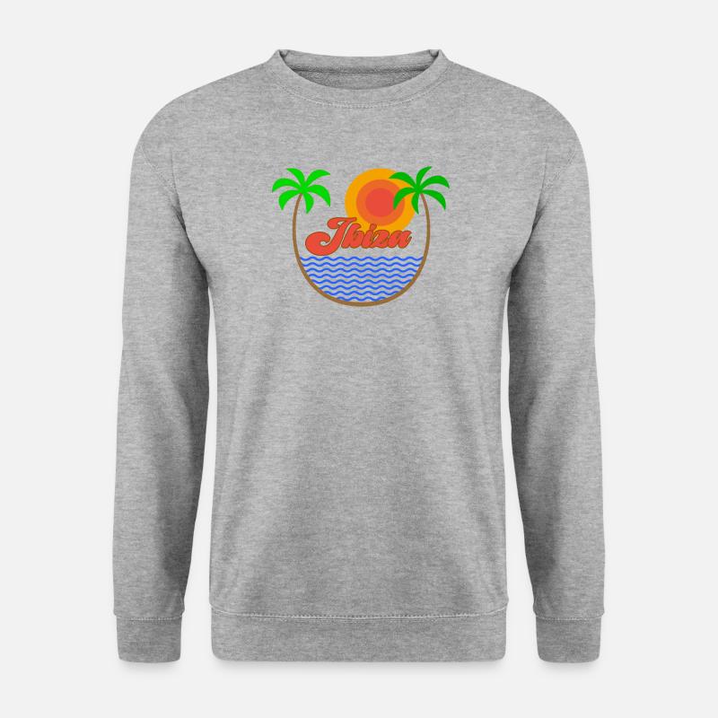 Ibiza - Unisex Pullover - Weißgrau meliert