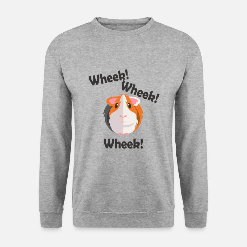 Chemise cochon d'inde mignon - Sweat-shirt Unisexe - gris chiné