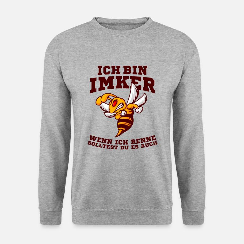 Imker - Unisex Pullover - Weißgrau meliert