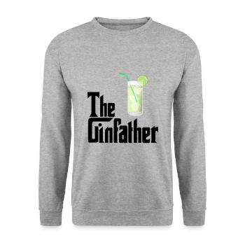 The Ginfather Gin and Tonic - Unisex Sweatshirt - salt & pepper - Front - Alina (178cm) & Michal (187cm)