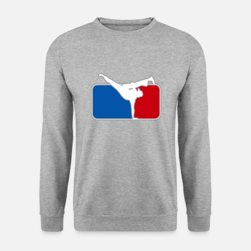 Breakdance - Unisex Pullover - Weißgrau meliert