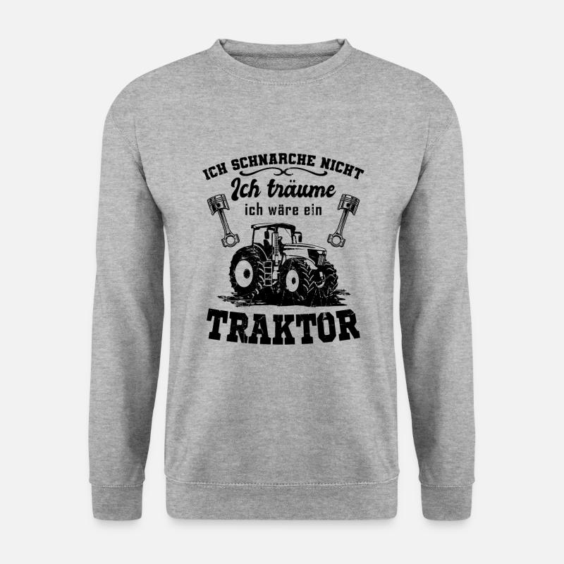 Traktor - Unisex Pullover - Weißgrau meliert