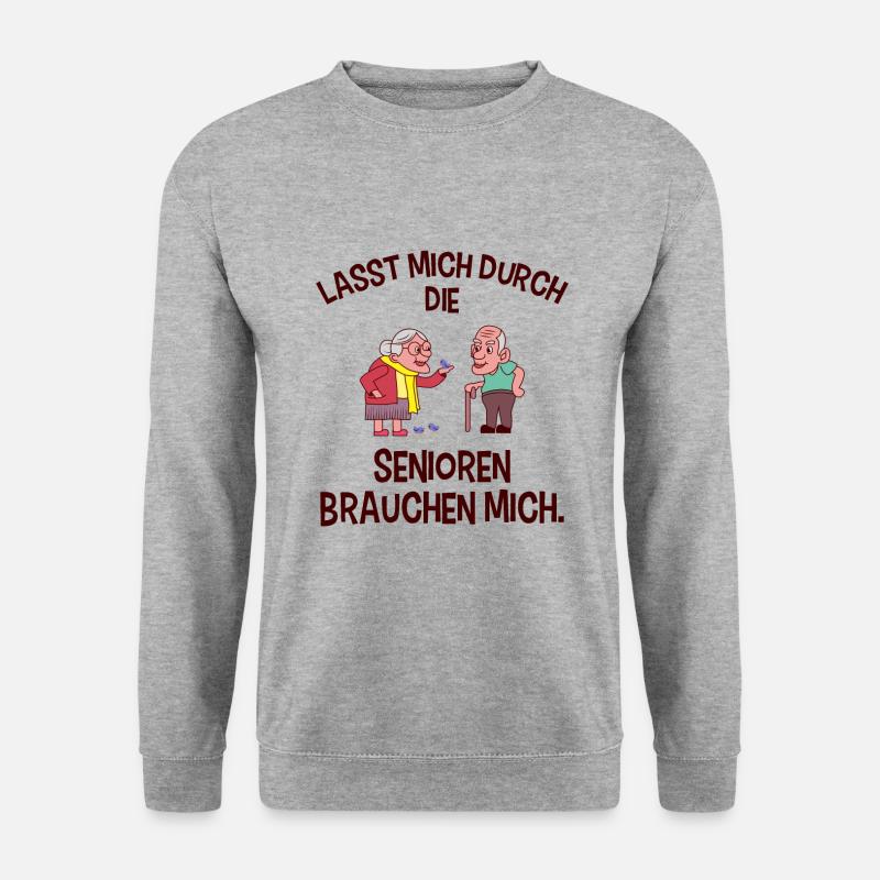 Altenpflege Pfleger - Unisex Pullover - Weißgrau meliert
