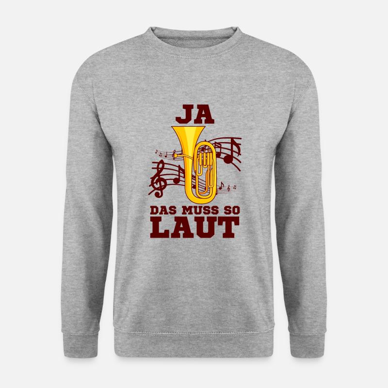 Tenorhorn - Unisex Pullover - Weißgrau meliert