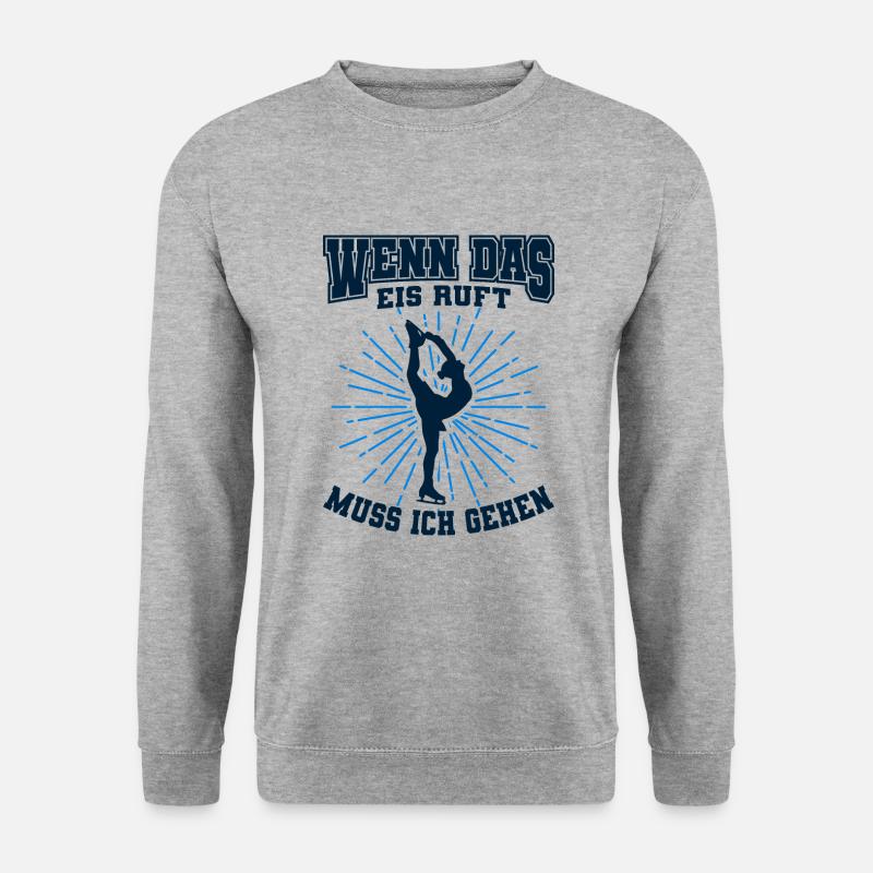 Eiskunstlauf - Unisex Pullover - Weißgrau meliert