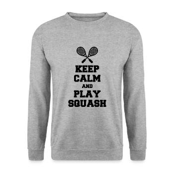 squash - Unisex Sweatshirt - salt & pepper - Front - Alina (178cm) & Michal (187cm)