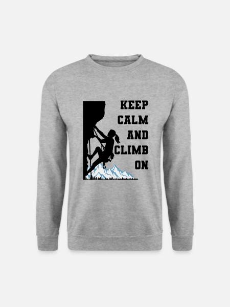 grimper - Sweat-shirt Unisexe - gris chiné