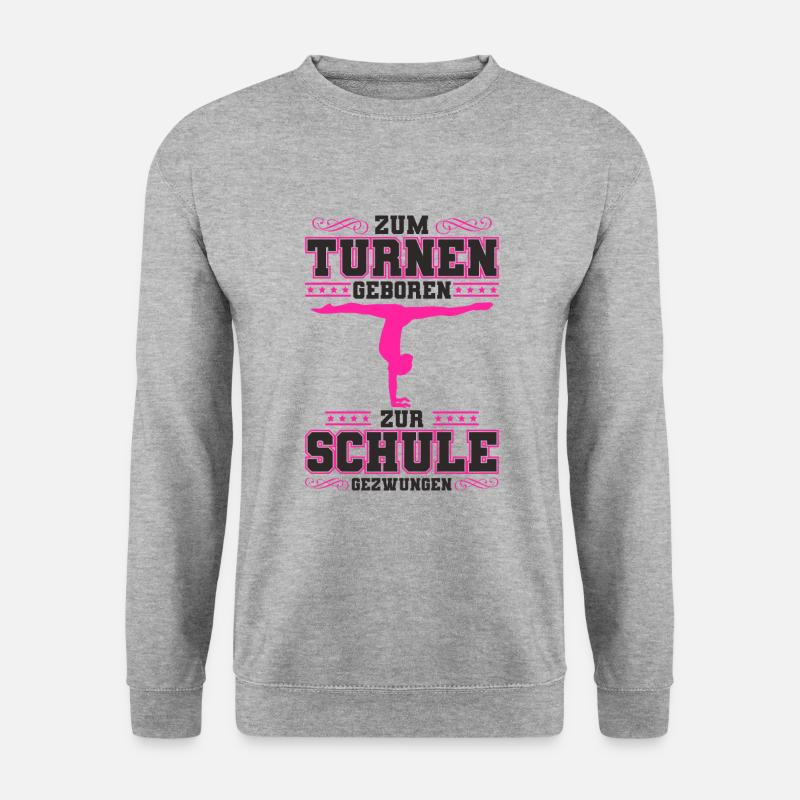 Turnen - Unisex Pullover - Weißgrau meliert