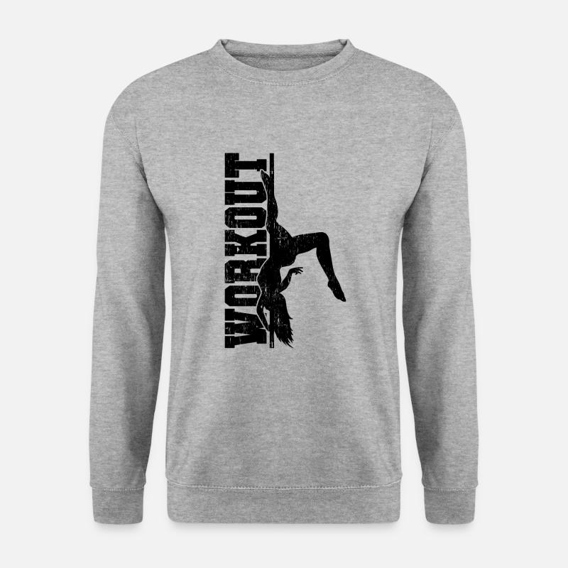 Pole Dance - Unisex Pullover - Weißgrau meliert