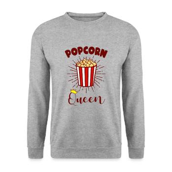 Costume de pop-corn - Sweat-shirt Unisexe - gris chiné - Devant - Alina (178cm) & Michal (187cm)