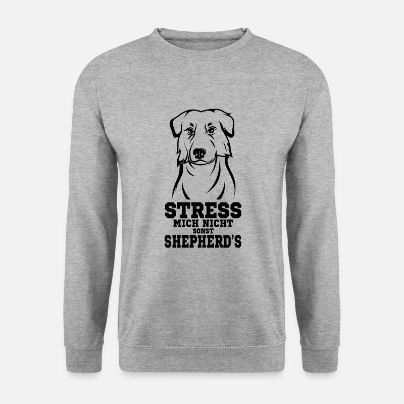 Australian Shepherd - Unisex Pullover - Weißgrau meliert
