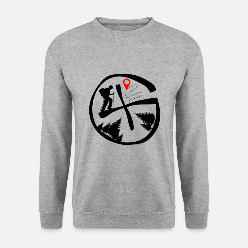 Geocaching - Unisex Pullover - Weißgrau meliert