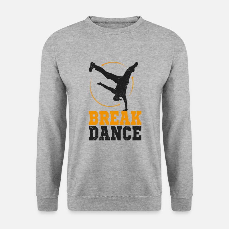 Breakdance - Unisex Pullover - Weißgrau meliert