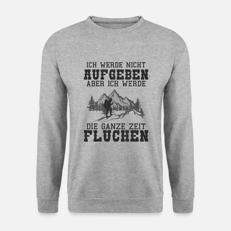 Wandern - Unisex Pullover - Weißgrau meliert