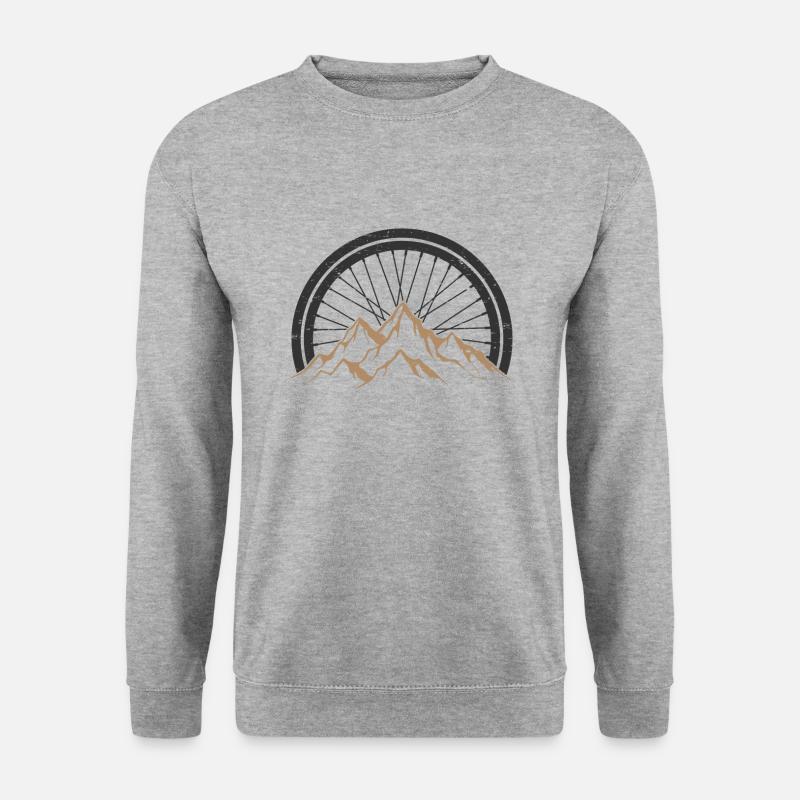 Bicycle mountains - Unisex Sweatshirt - salt & pepper